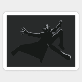 Neo Noir Detective Flying Sticker